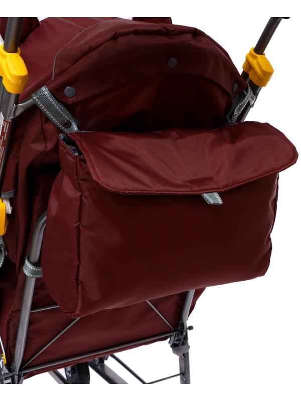 Санки-коляска «Ника Детям 7-6», рисунок с бельчонком, цвет шоколадный