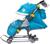 Санки-коляска «Ника Детям 7-6», рисунок со снеговиком, цвет бирюзовый