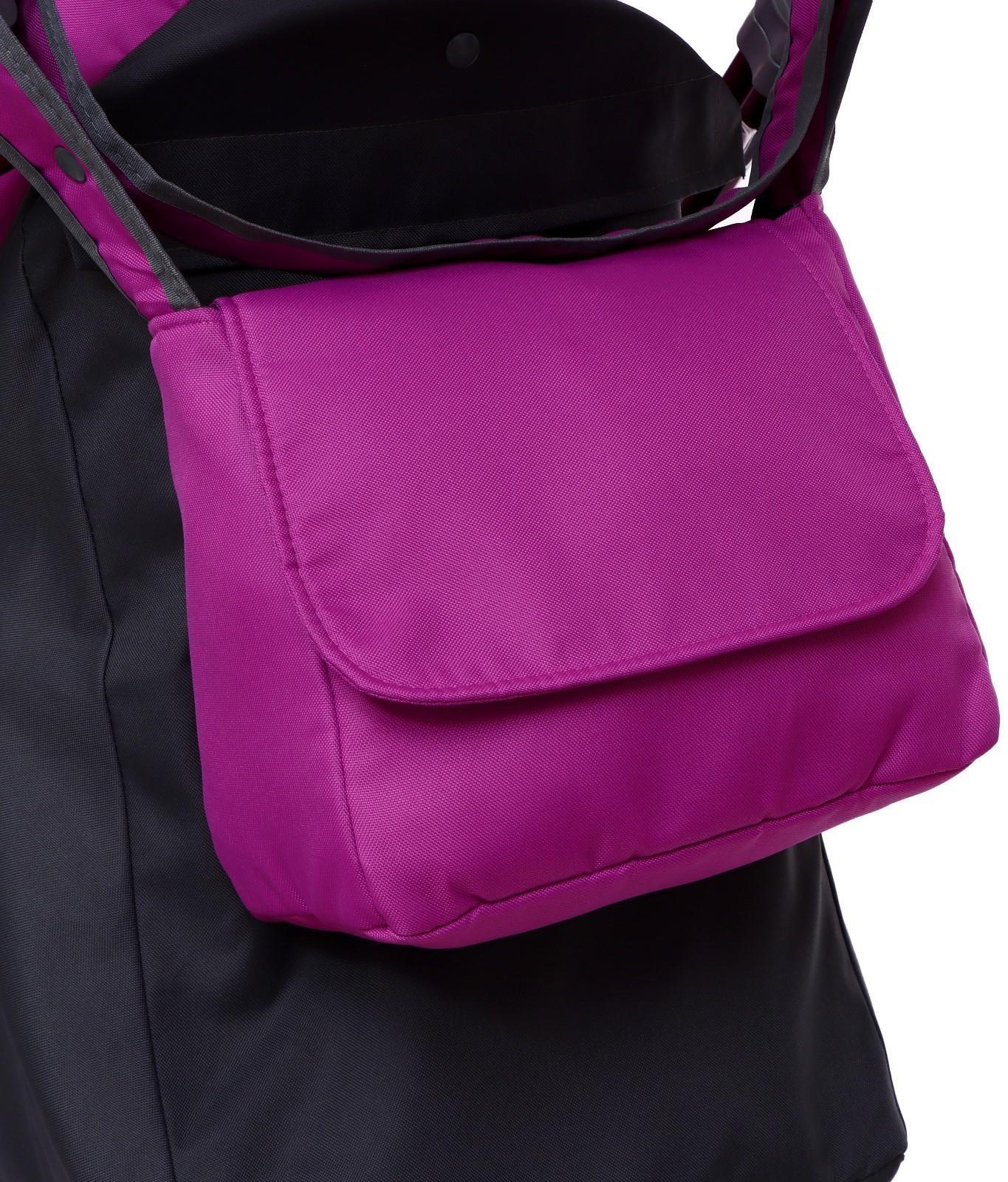 Санки-коляска «Наши детки» 4-1, кузов трансформер, рисунок со щенком орхидея