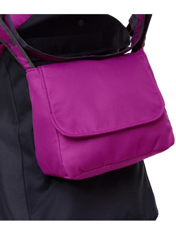 Санки-коляска «Наши детки» 4-1, кузов трансформер, рисунок со щенком орхидея