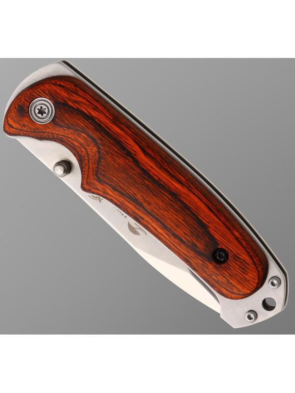 Нож складной Stinger, 9 см, лезвие - 3Cr13, рукоять - дерево