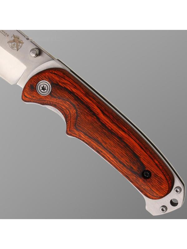 Нож складной Stinger, 9 см, лезвие - 3Cr13, рукоять - дерево
