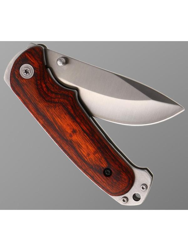 Нож складной Stinger, 9 см, лезвие - 3Cr13, рукоять - дерево