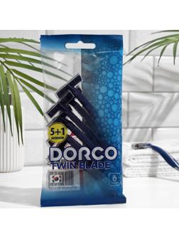 Станок для бритья одноразовый Dorco, 2 лезвия, 5 станков +1 шт.