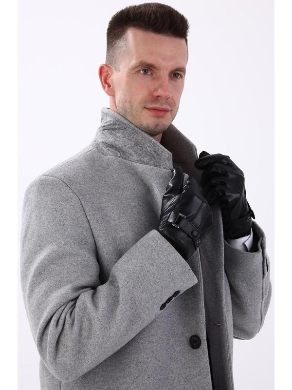 Перчатки мужские, безразмерные, с утеплителем, цвет чёрный