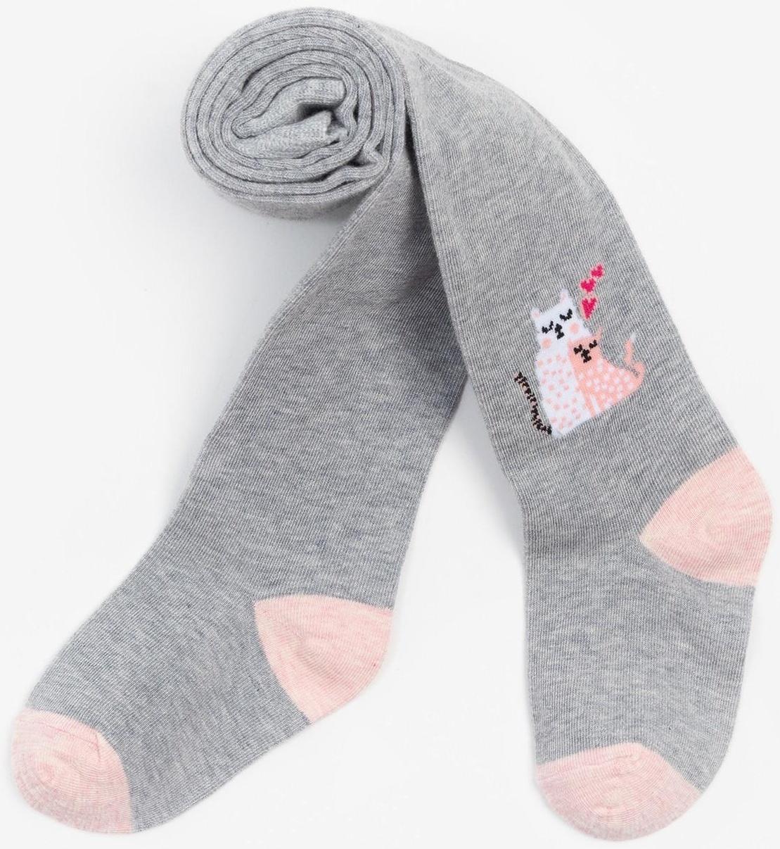 Колготки детские, цвет серый меланж, рост 98-104 см