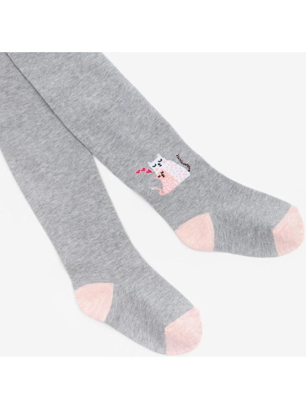 Колготки детские, цвет серый меланж, рост 98-104 см