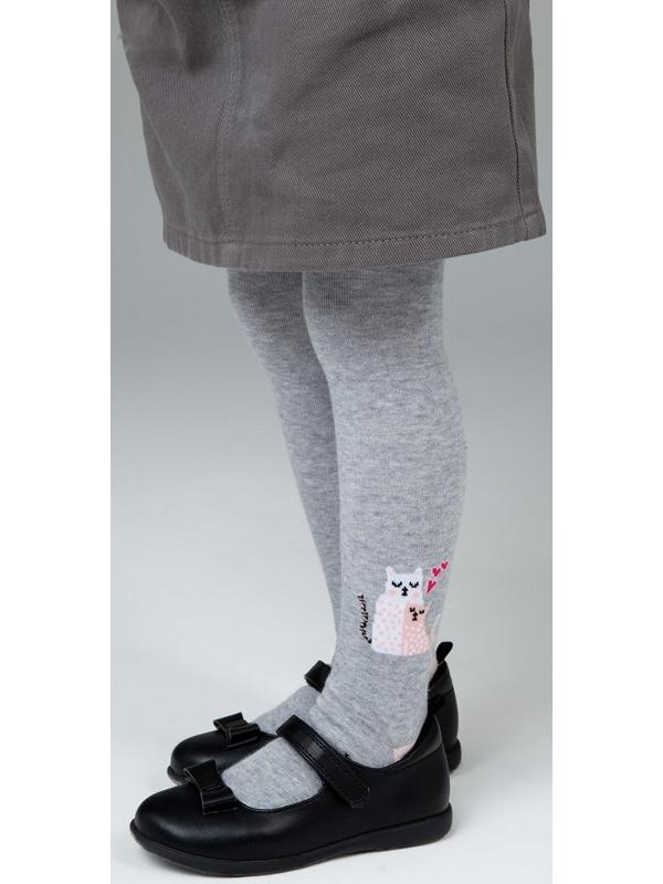 Колготки детские, цвет серый меланж, рост 98-104 см