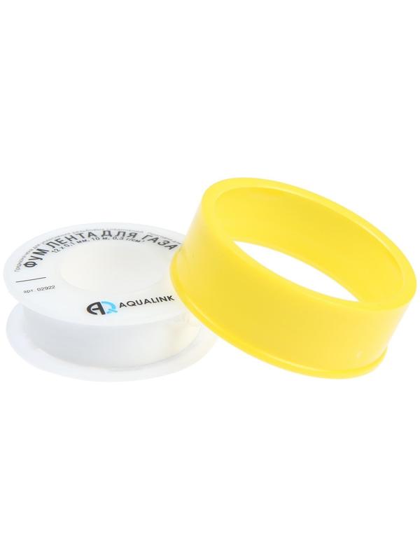 Лента ФУМ AQUALINK, для газа, 12 мм х 0,10 мм х 10 м