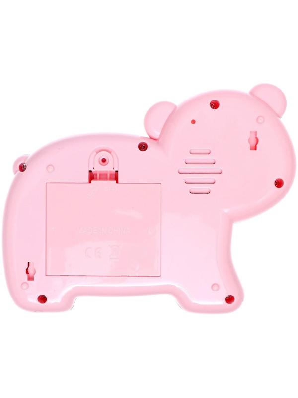 Музыкальная игрушка «Любимый друг», звук, свет, розовый мишка