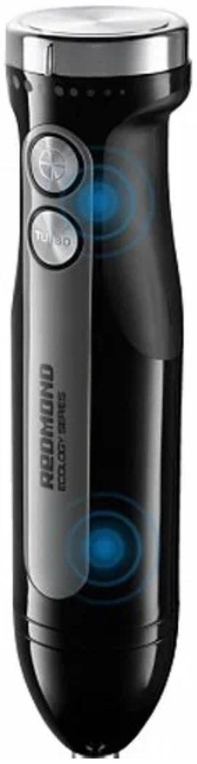 Блендер Redmond RHB-2998, погружной, 800/1200 Вт, 0.5/0.7 л, режим турбо, чёрный