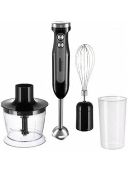 Блендер Redmond RHB-2998, погружной, 800/1200 Вт, 0.5/0.7 л, режим турбо, чёрный