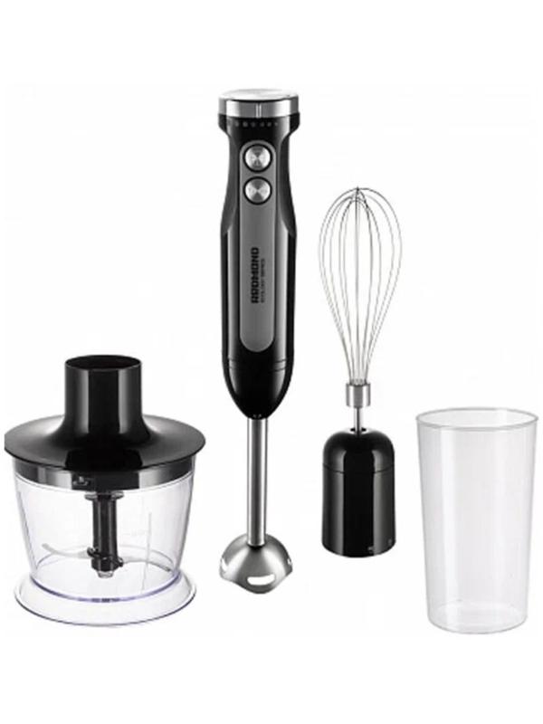 Блендер Redmond RHB-2998, погружной, 800/1200 Вт, 0.5/0.7 л, режим турбо, чёрный