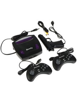 Игровая приставка Dendy King, 8-bit, 260 игр, 2 геймпада, световой пистолет