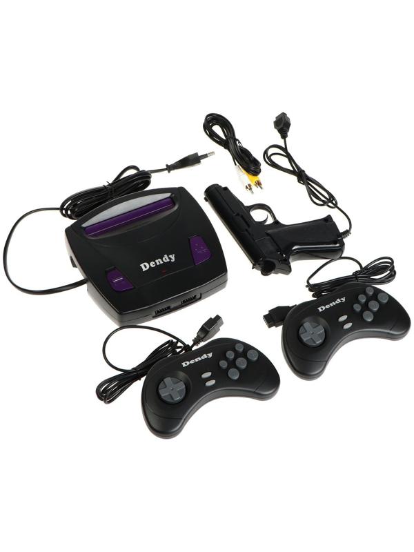 Игровая приставка Dendy King, 8-bit, 260 игр, 2 геймпада, световой пистолет