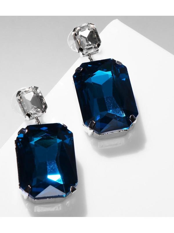 Серьги со стразами 