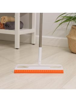 Швабра скребок, 2-х секционный черенок из нерж стали, 35х6х81 см