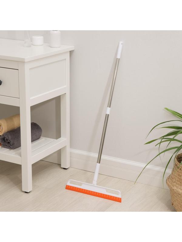 Швабра скребок, 2-х секционный черенок из нерж стали, 35х6х81 см