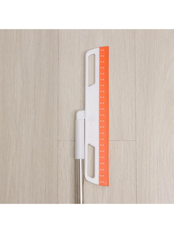 Швабра скребок, 2-х секционный черенок из нерж стали, 35х6х81 см