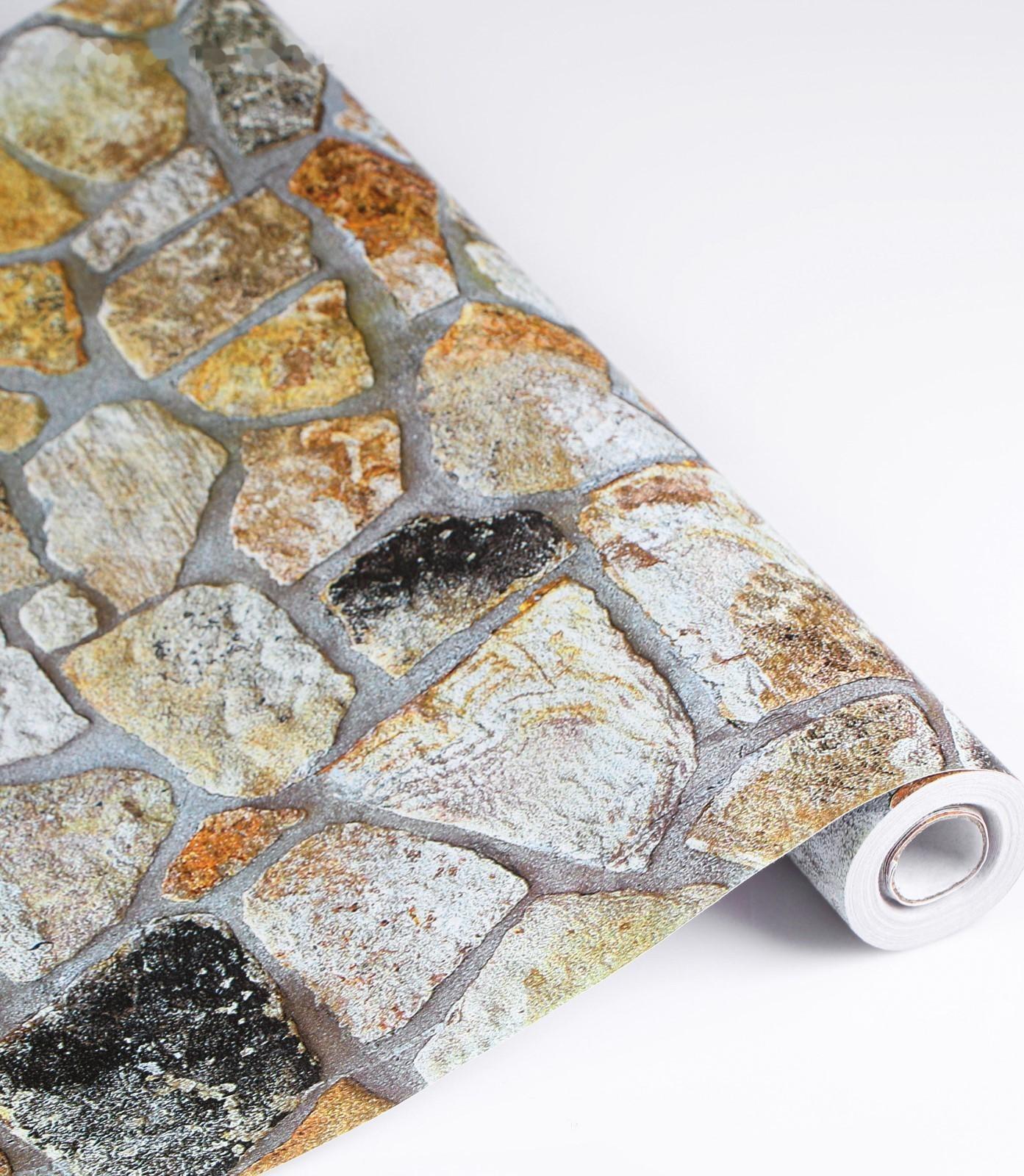 Пленка самоклеящаяся Камень разноцветный 10м*45см