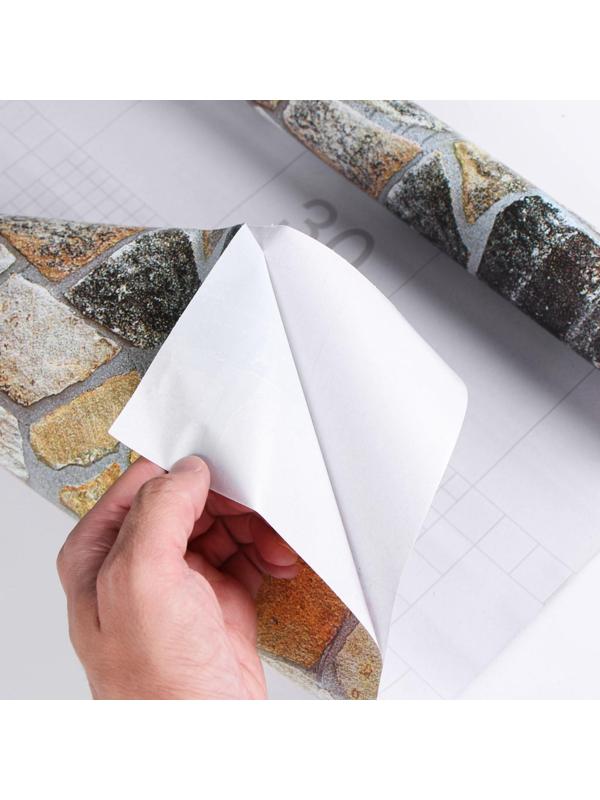 Пленка самоклеящаяся Камень разноцветный 10м*45см