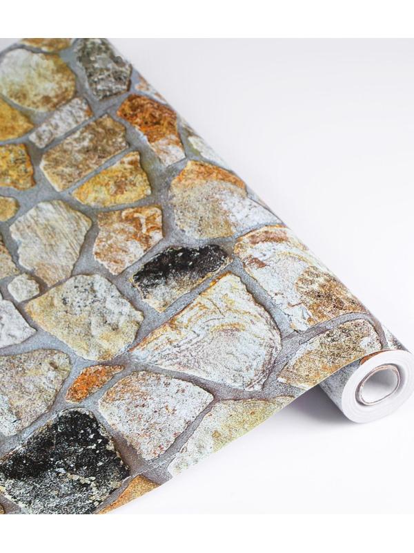 Пленка самоклеящаяся Камень разноцветный 10м*45см