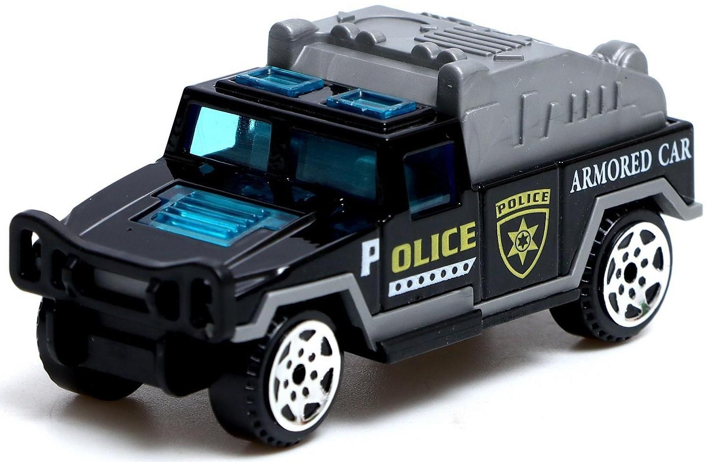 Набор металлических машин «Полиция», 6 шт.