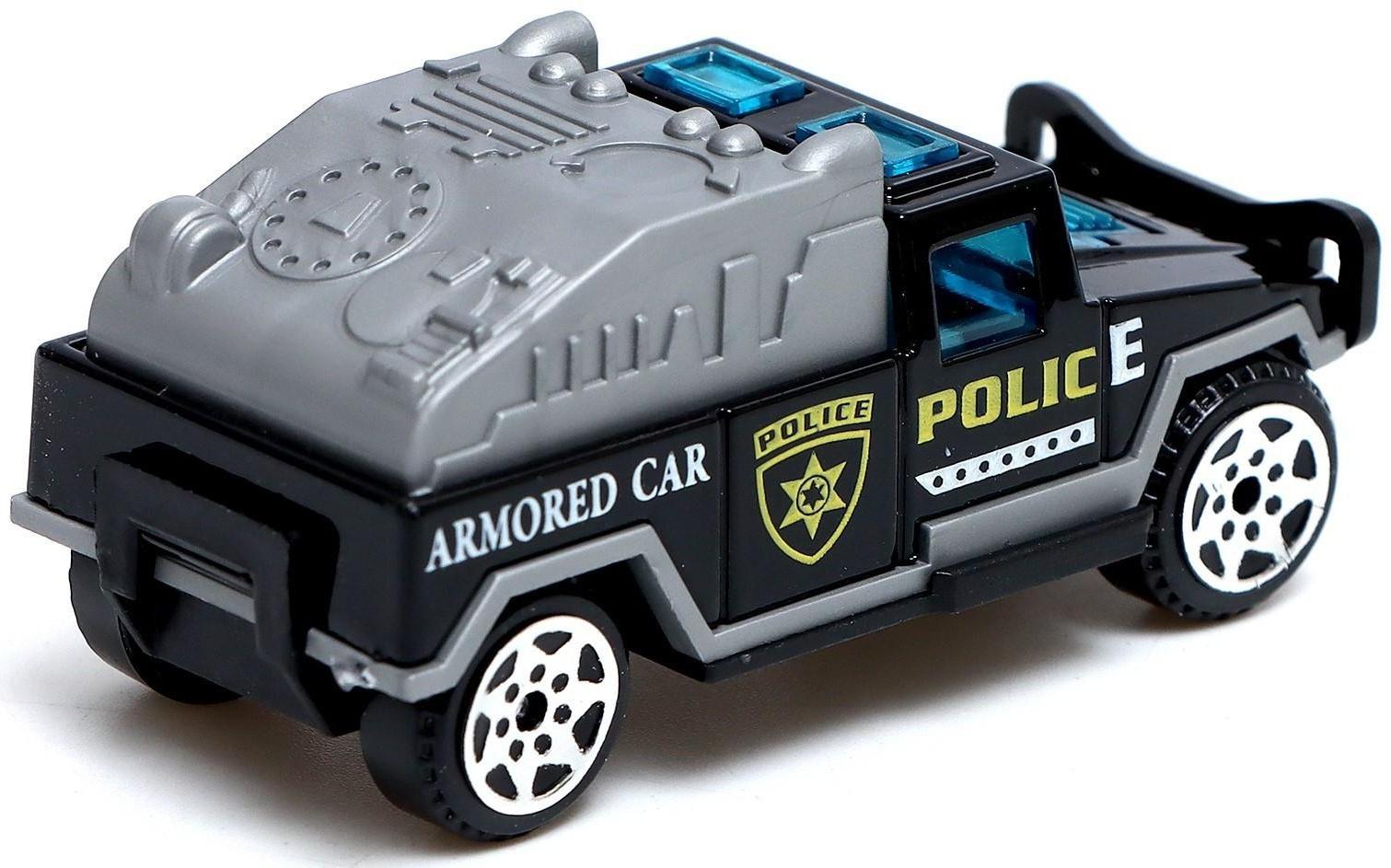 Набор металлических машин «Полиция», 6 шт.