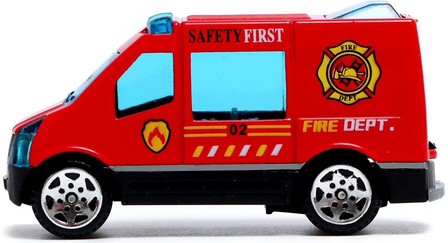 Набор металлических машин «Пожарная служба», 6 шт.