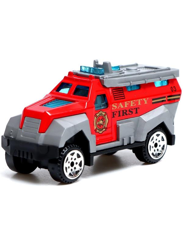 Набор металлических машин «Пожарная служба», 3 штуки