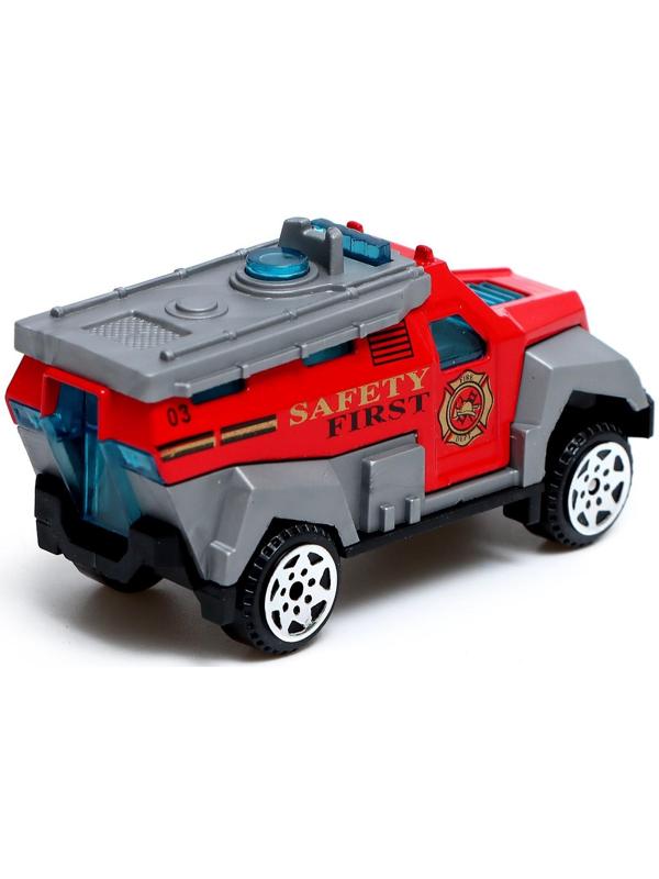 Набор металлических машин «Пожарная служба», 3 штуки