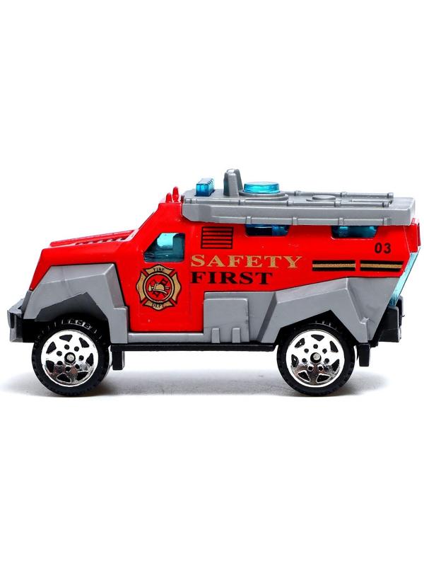 Набор металлических машин «Пожарная служба», 3 штуки