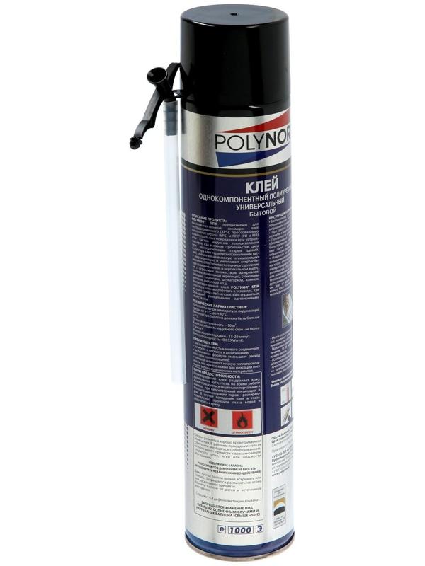 Клей полиуретановый POLYNOR STIK, для теплоизоляции, 1000 мл