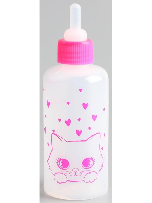 Набор для вскармливания «Пушистое счастье» для котят, 60 мл, с 4 сосками и ёршиком