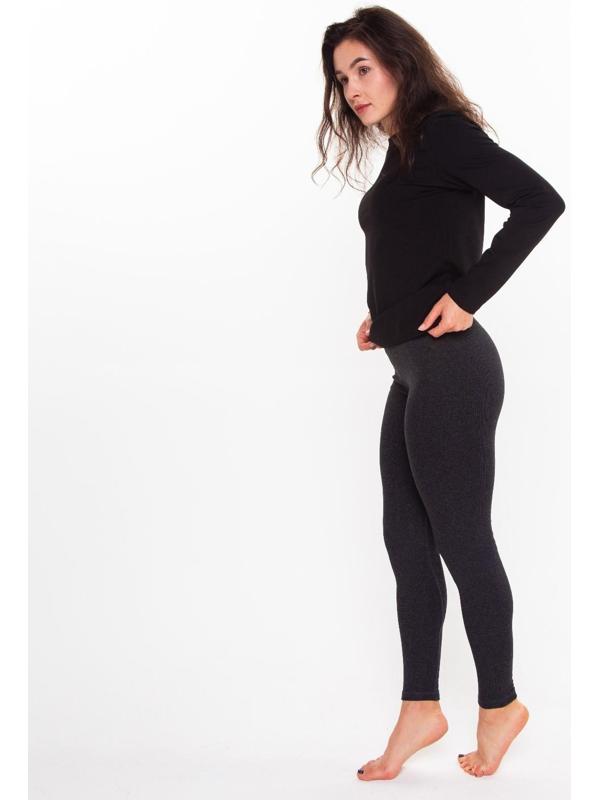 Термобельё женское (леггинсы), цвет антрацит, размер 42