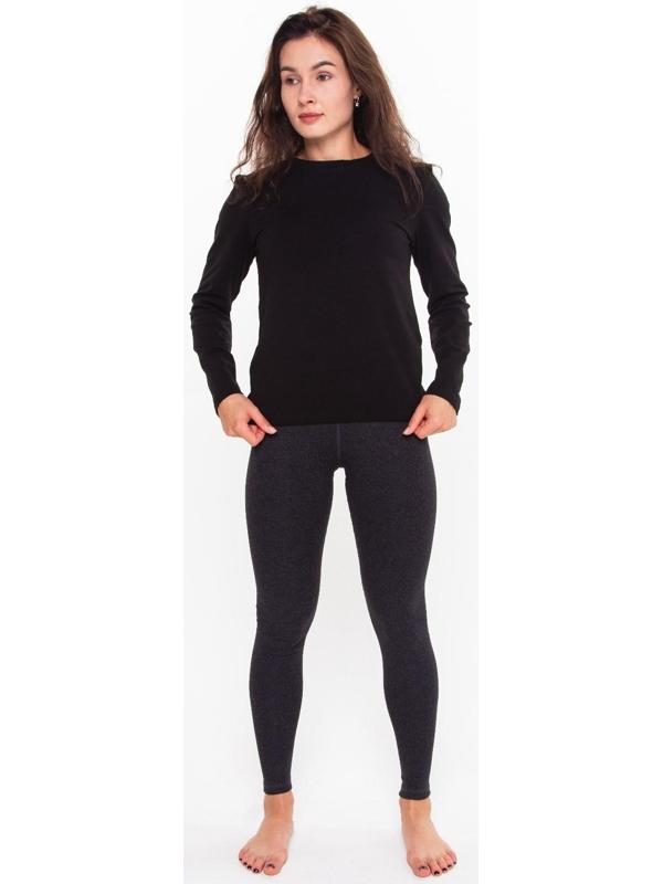 Термобельё женское (леггинсы), цвет антрацит, размер 52