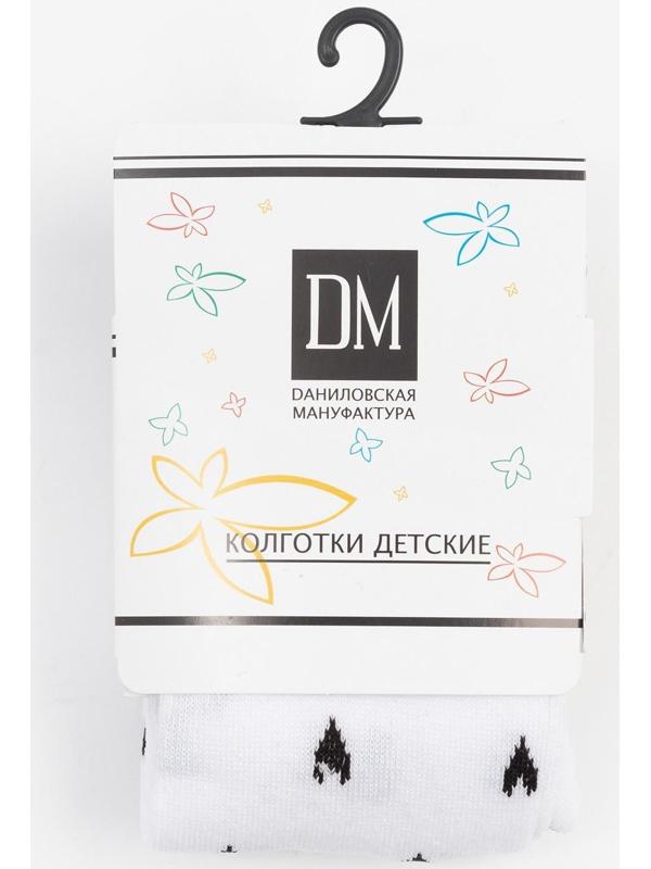 Колготки детские, цвет белый, рост 116-122