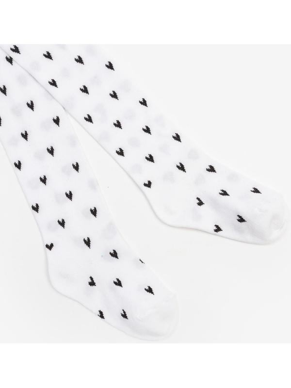 Колготки детские, цвет белый, рост 116-122