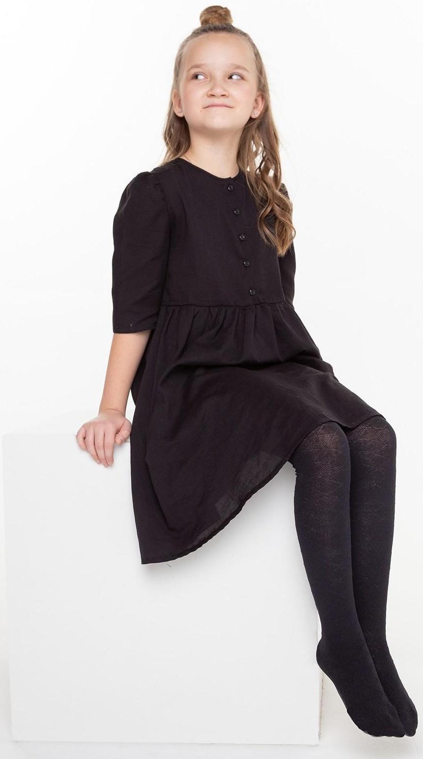 Колготки детские, цвет тёмно-синий, рост 146-152