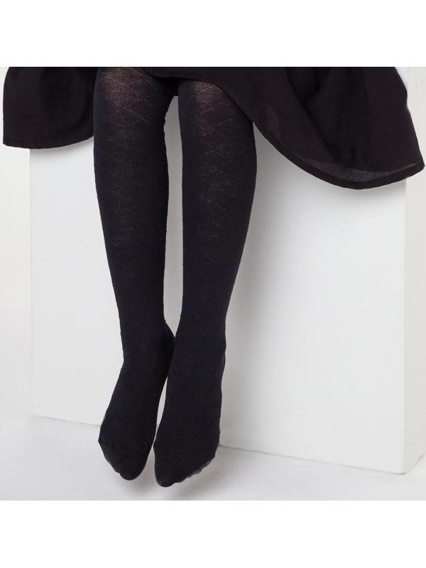 Колготки детские, цвет тёмно-синий, рост 146-152