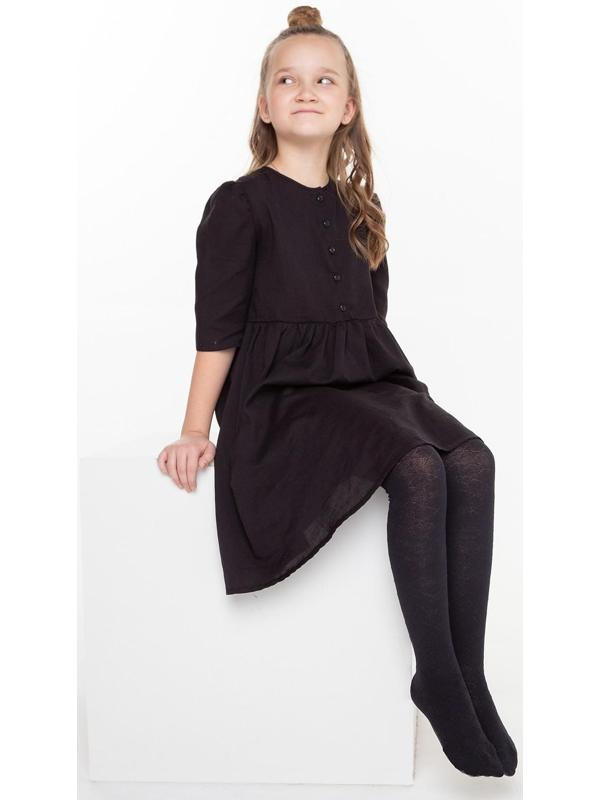 Колготки детские, цвет тёмно-синий, рост 146-152