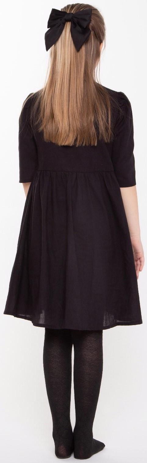 Колготки детские, цвет чёрный, рост 116-122