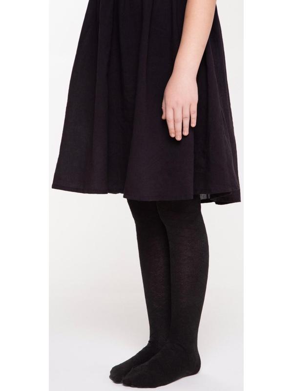 Колготки детские, цвет чёрный, рост 116-122