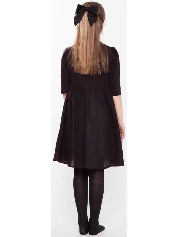 Колготки детские, цвет чёрный, рост 116-122