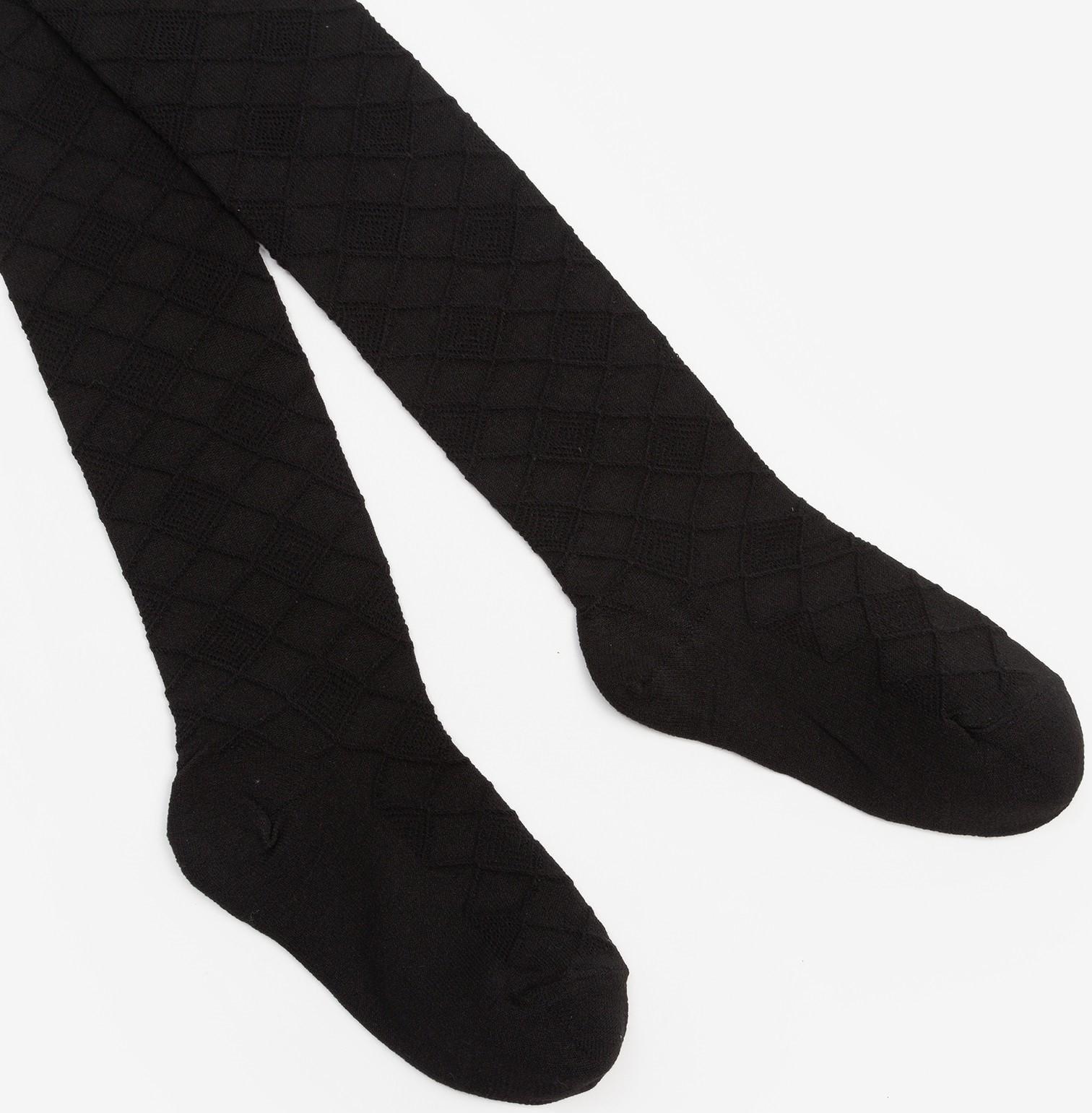 Колготки детские, цвет чёрный, рост 146-152