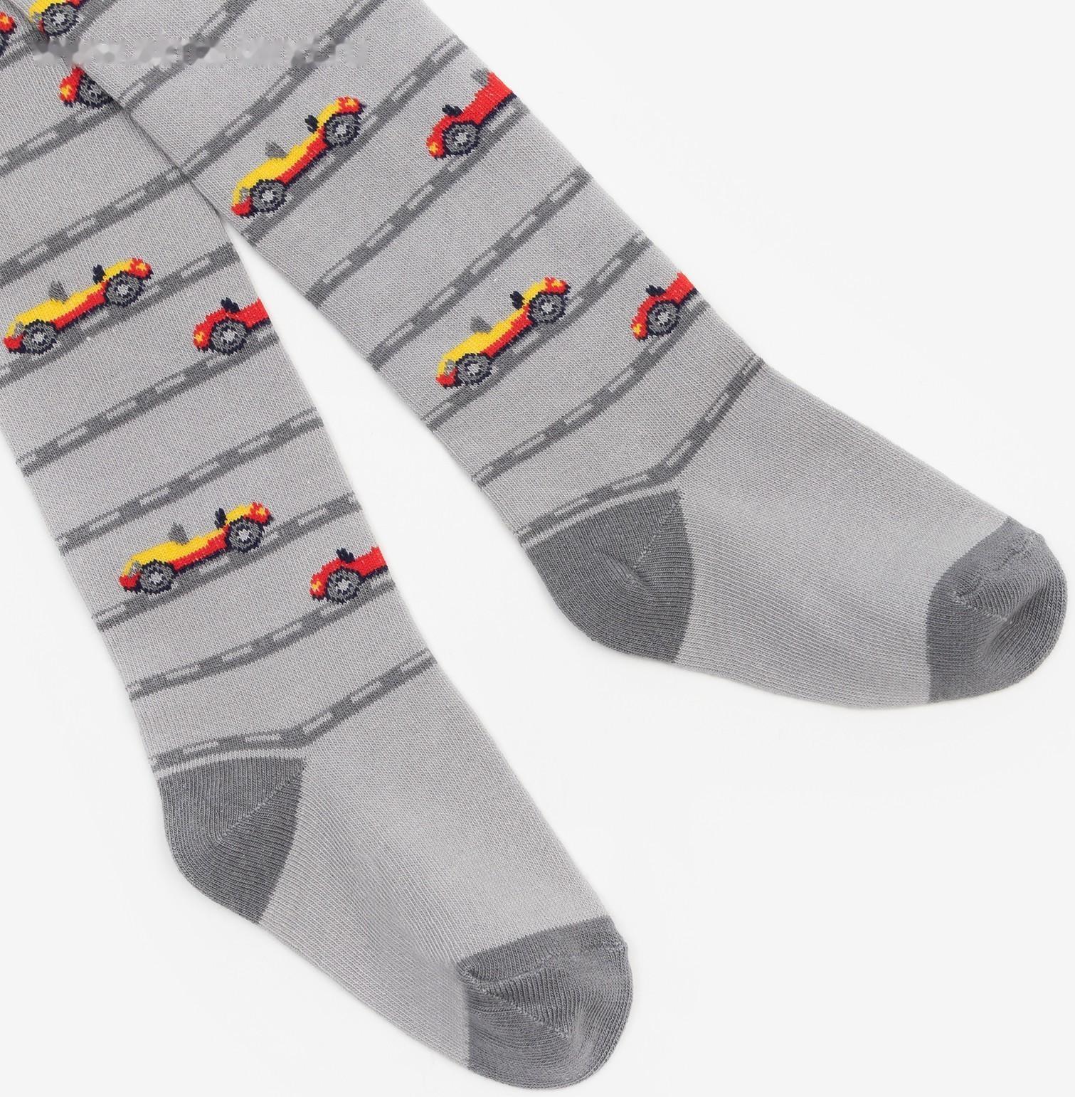 Колготки детские, цвет серый, рост 92-98