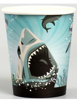 Стакан бумажный «Акула», в наборе 10 штук