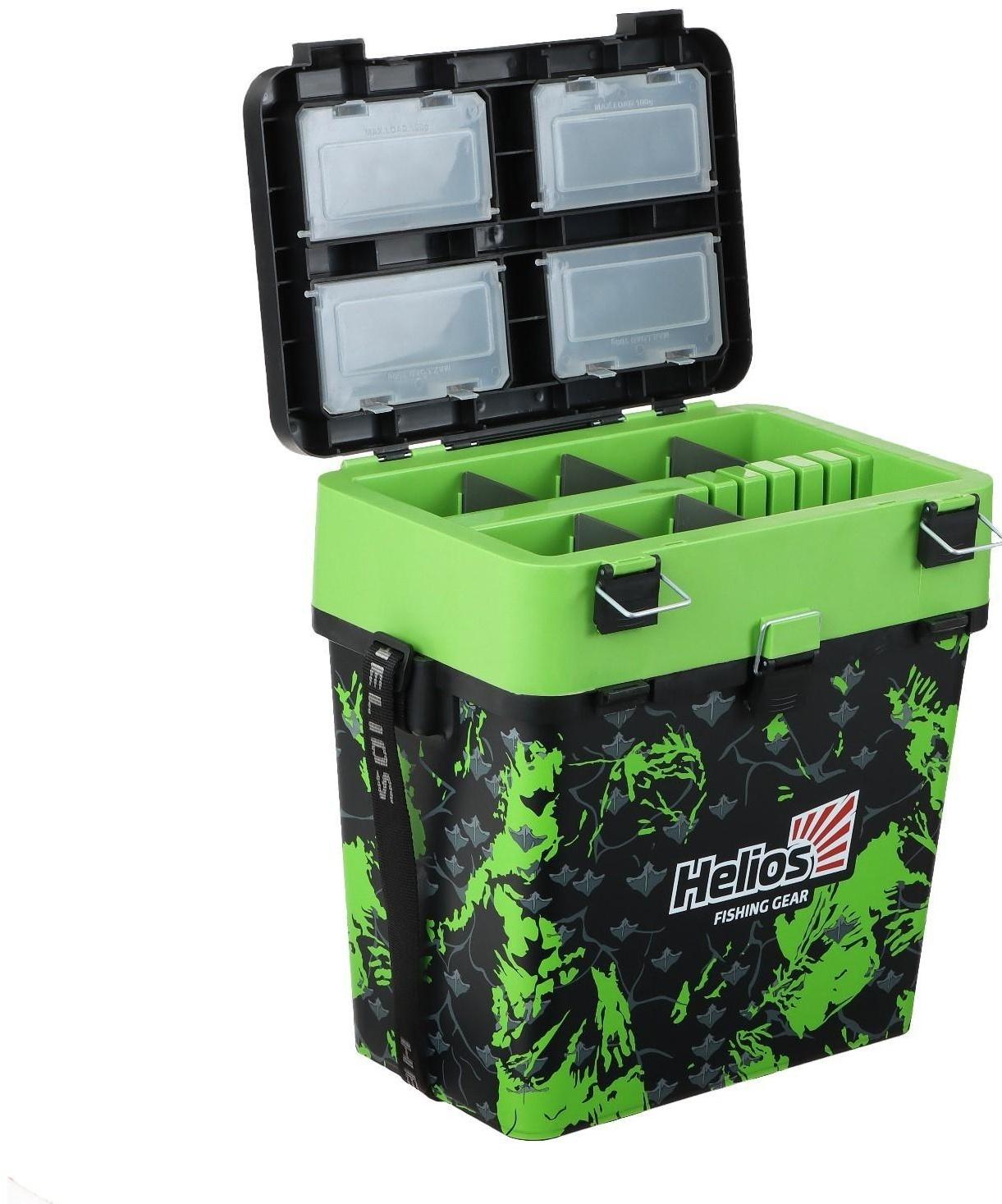 Ящик рыболовный зимний SHARK салатовый (HS-IB-19-SHG) Helios