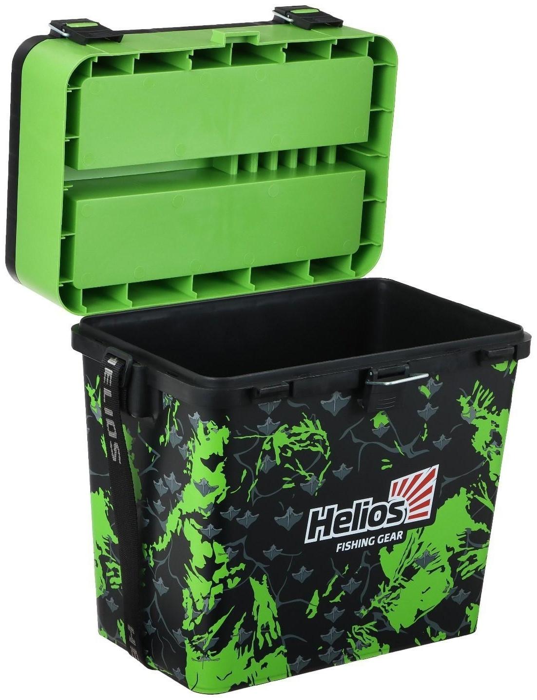 Ящик рыболовный зимний SHARK салатовый (HS-IB-19-SHG) Helios