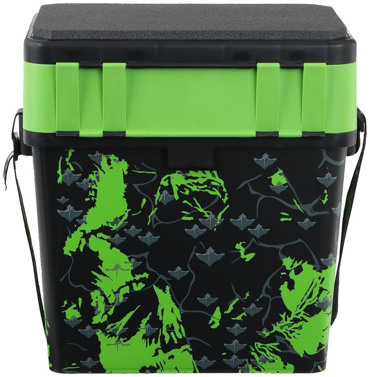 Ящик рыболовный зимний SHARK салатовый (HS-IB-19-SHG) Helios